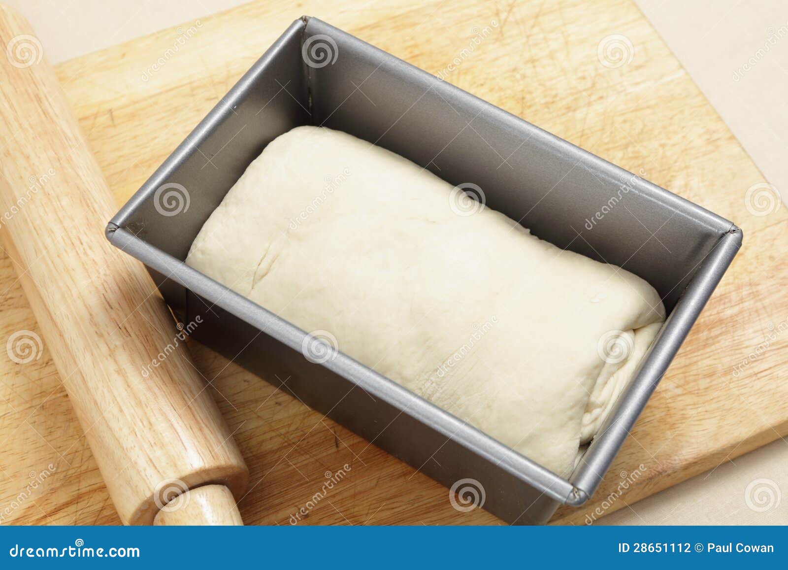 Bread dough ready to rise stock photo. Image of cooking 28651112
