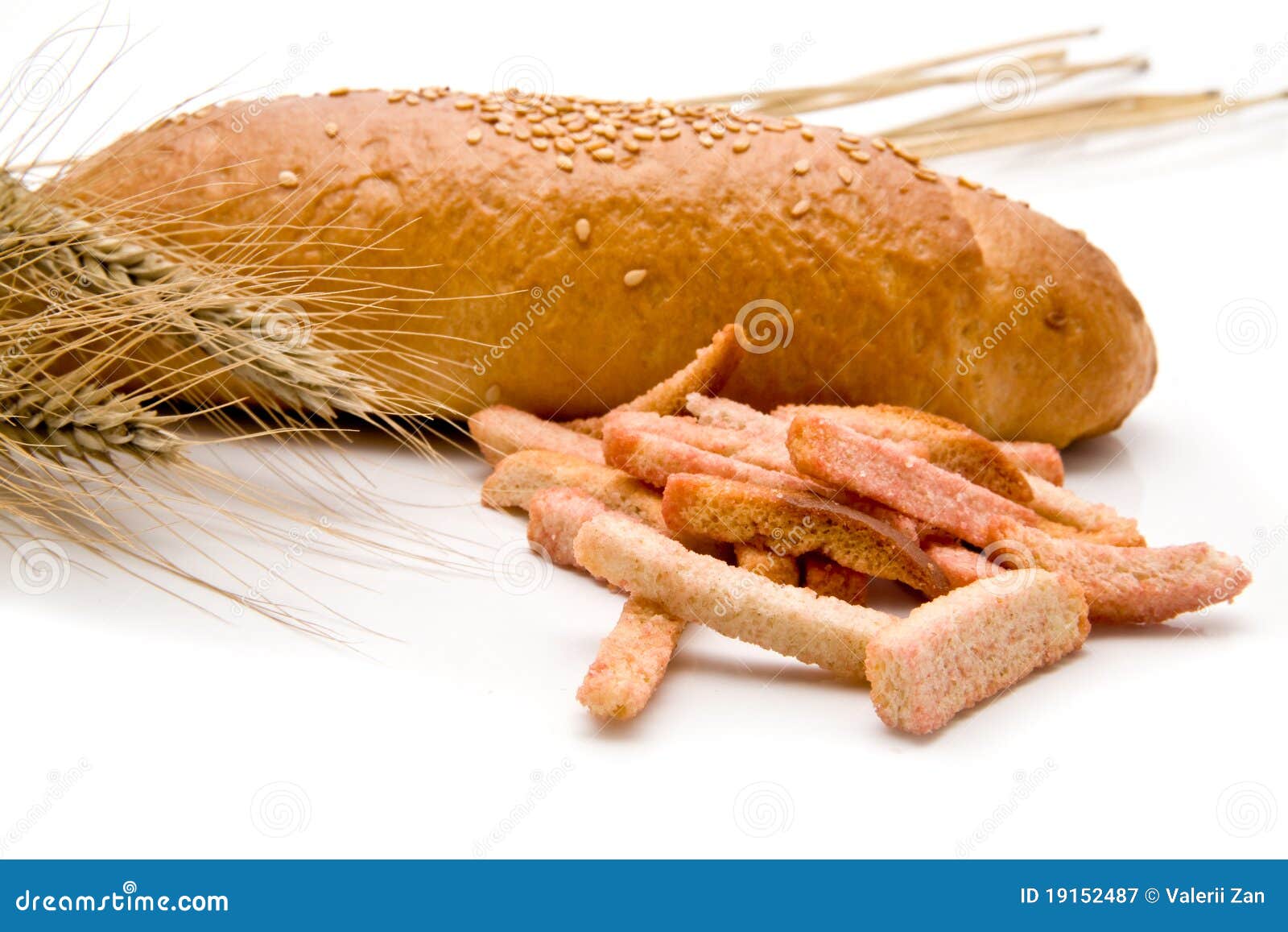 Bread with ears stock image. Image of seed, round, crusty 19152487