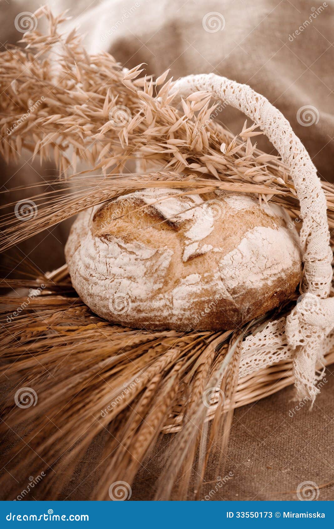 Bread with ears stock image. Image of brown, bake, loaf 33550173