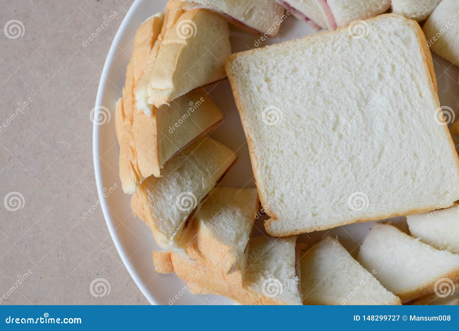 Bread food on white dish stock image. Image of sandwich 148299727