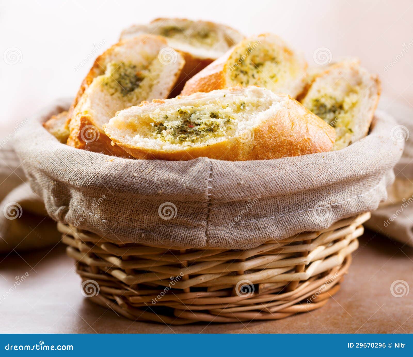 Bread with herbs stock photo. Image of herbs, french 29670296