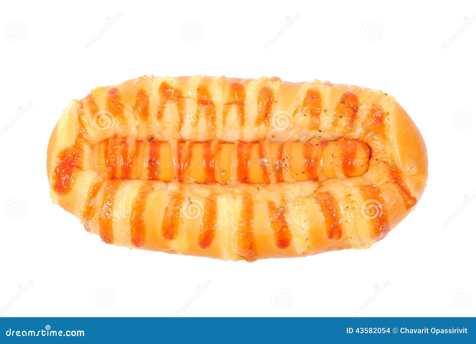 Bread hot dog sandwich stock photo. Image of hotdog, frankfurter 43582054