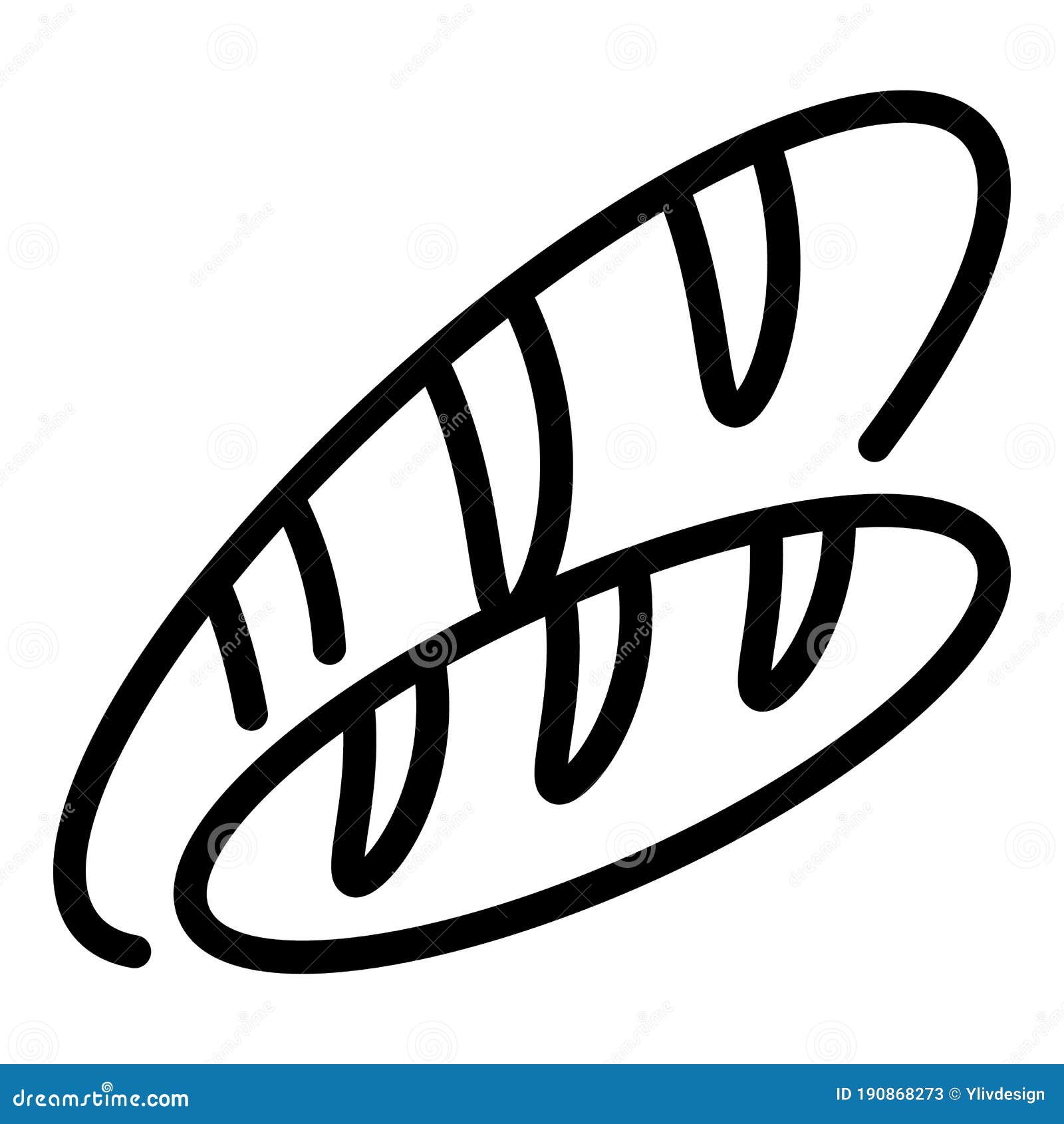 bread for immigrants icon, outline style