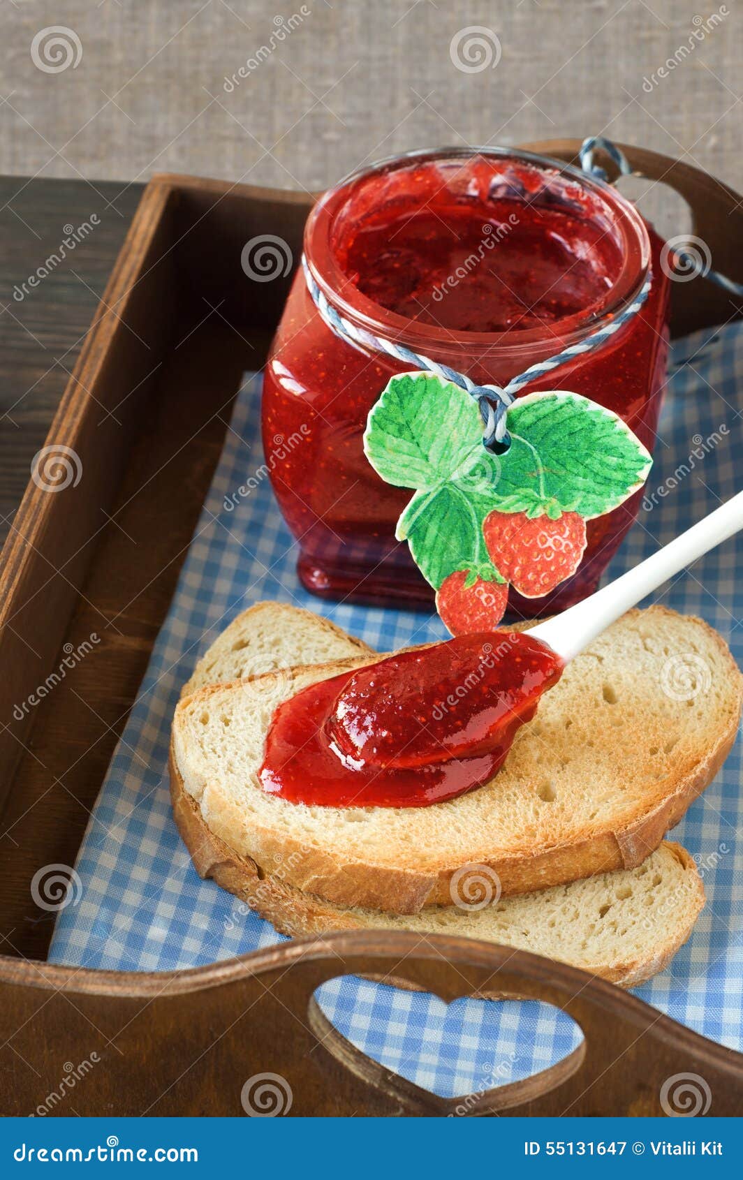 Bread with Jam for Breakfast Stock Image Image of nutrition, jelly
