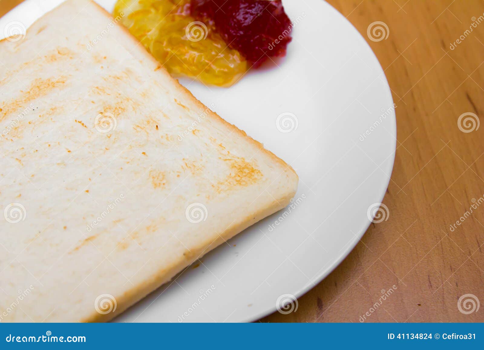 Bread and jam stock photo. Image of health, dessert, jelly 41134824