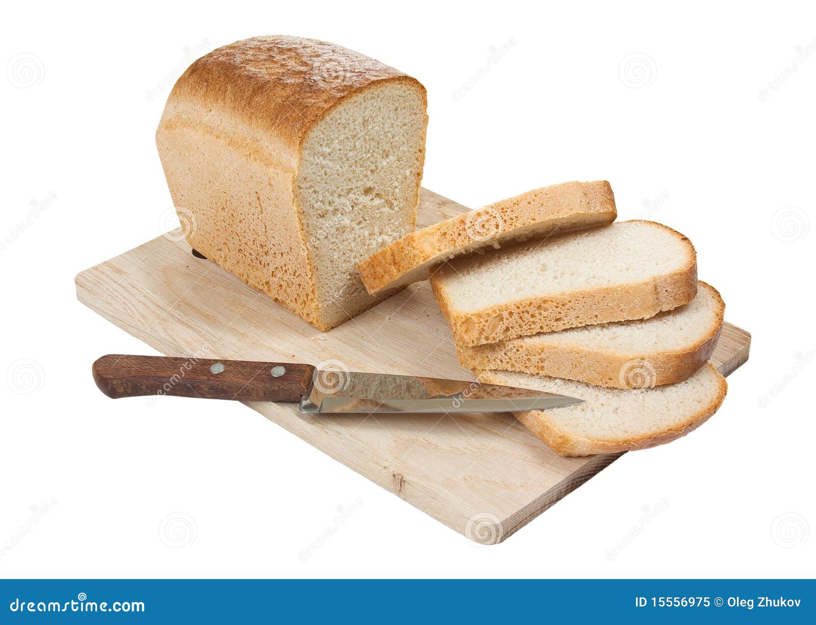 Bread with a Knife on a Cutting Board Stock Image Image of knife