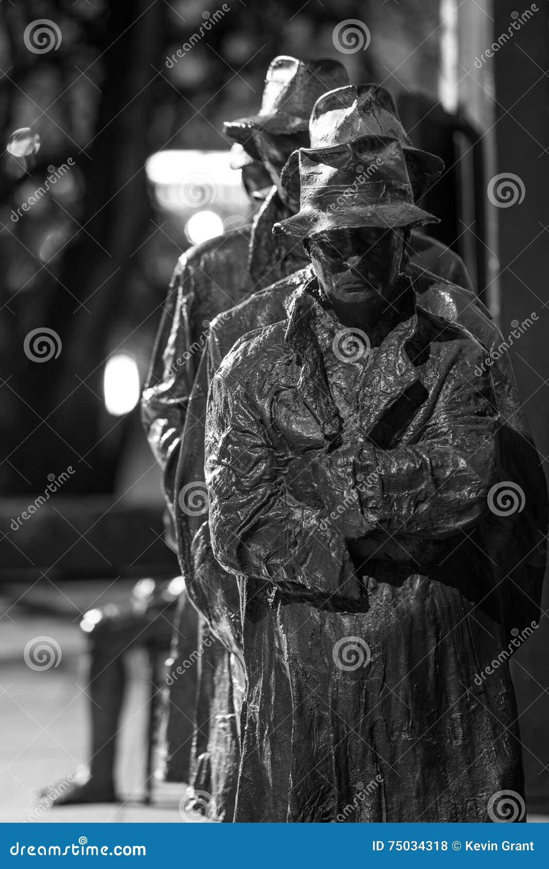 Bread Line at the FDR Memorial Editorial Stock Photo Image of cast