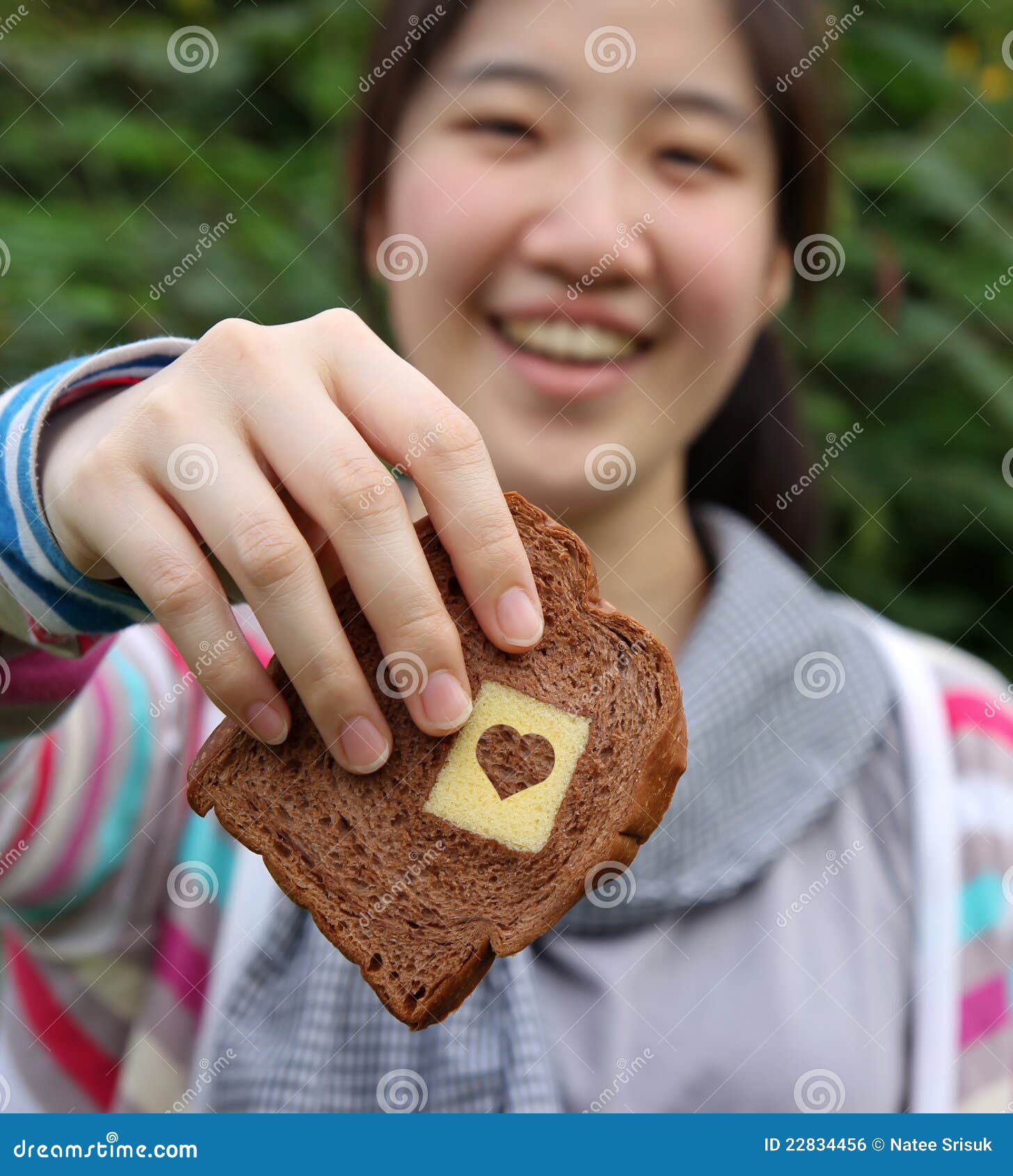 Bread of love stock photo. Image of brown, teen, hand 22834456