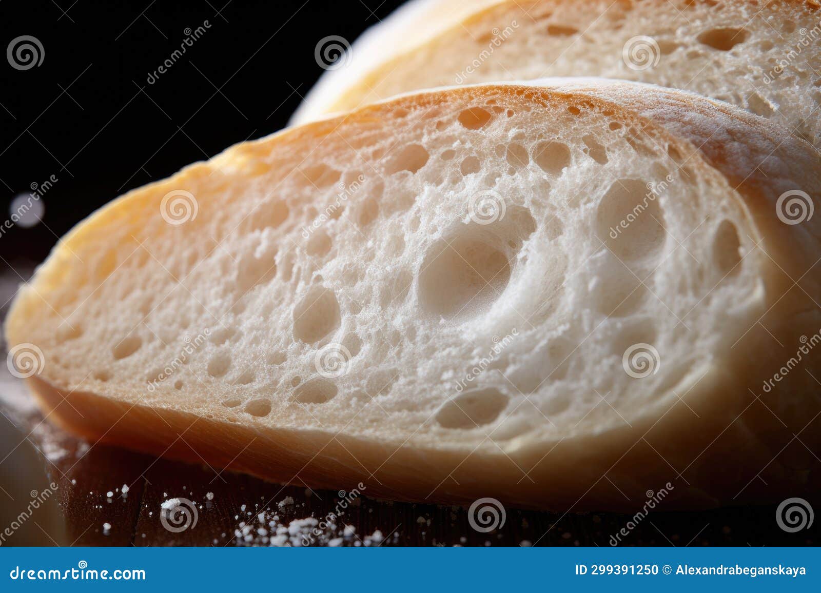 Bread Made only from Egg Whites, Sugar and Cornstarch Stock