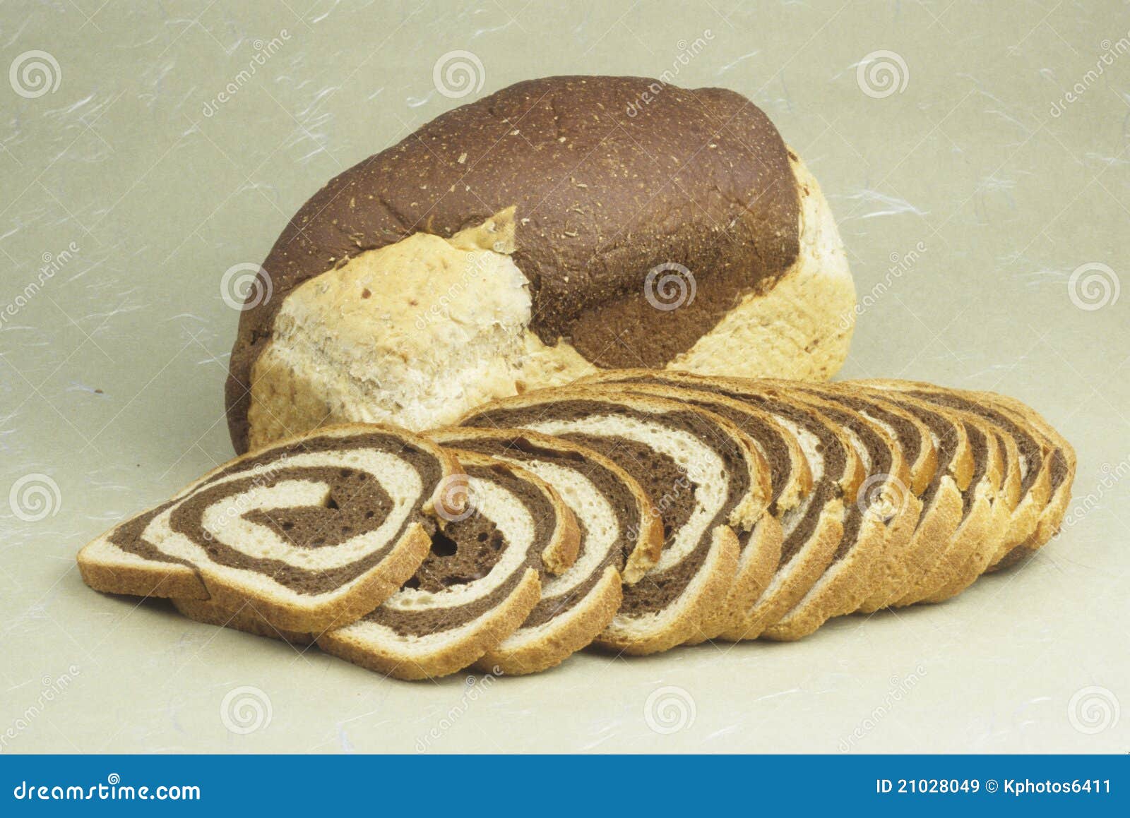 Bread Marble Rye Loaf and Slices Stock Image Image of marble, baked