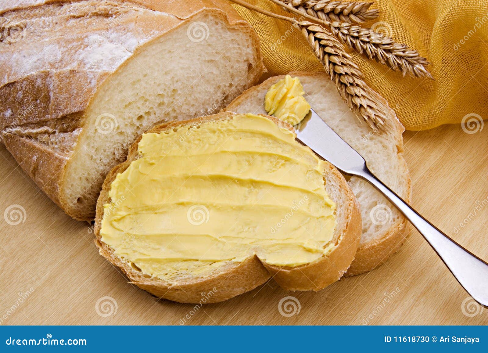 Bread With Margarine Stock Photo Image Of Margarine 11618730