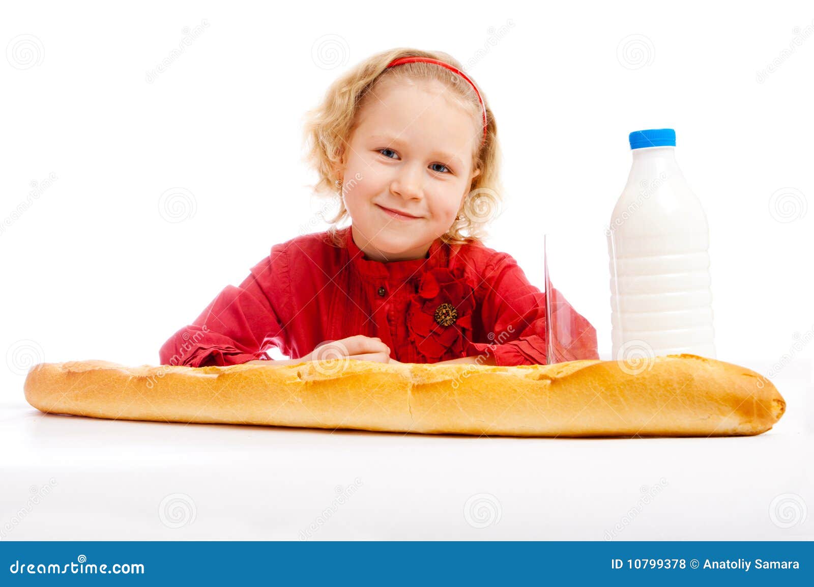 Bread and milk stock photo. Image of bread, portrait 10799378