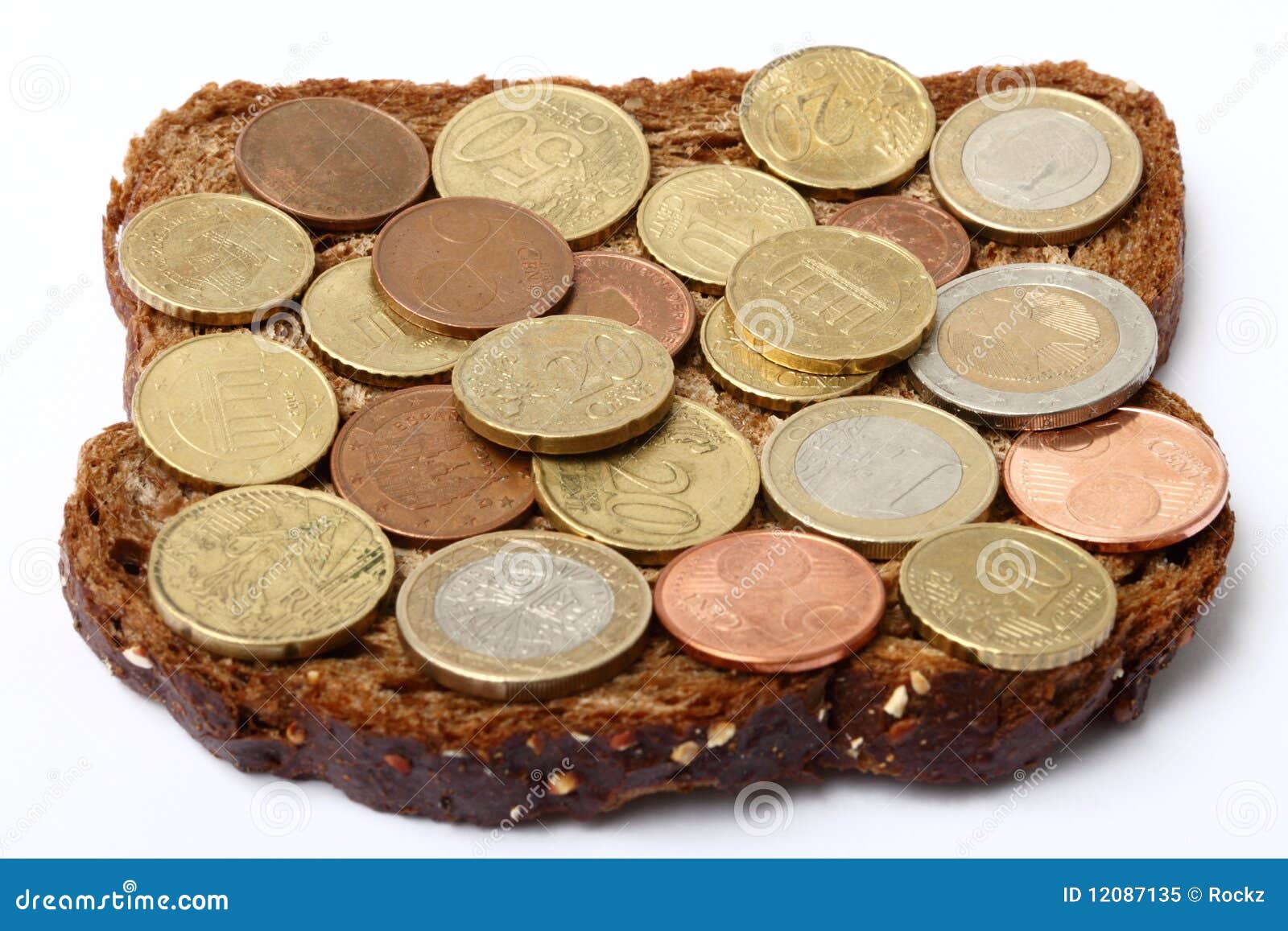 Bread with money stock image. Image of crop, freshness 12087135