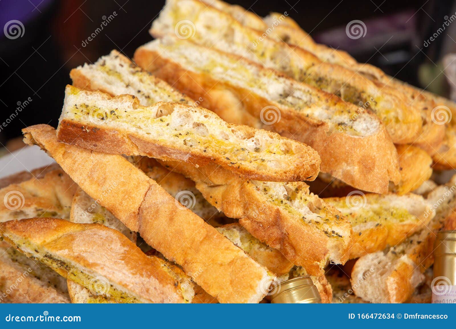 Bread with Olive Oil and Basil Stock Photo Image of cereal, cuisine