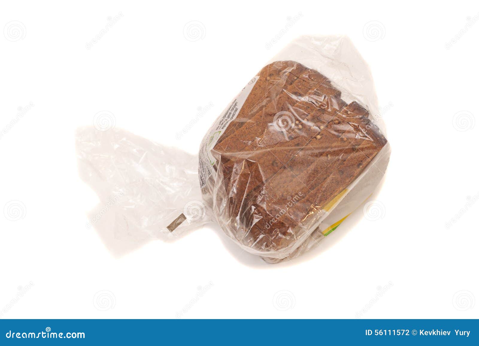 Bread in plastic bag stock photo. Image of bakery, bread 56111572