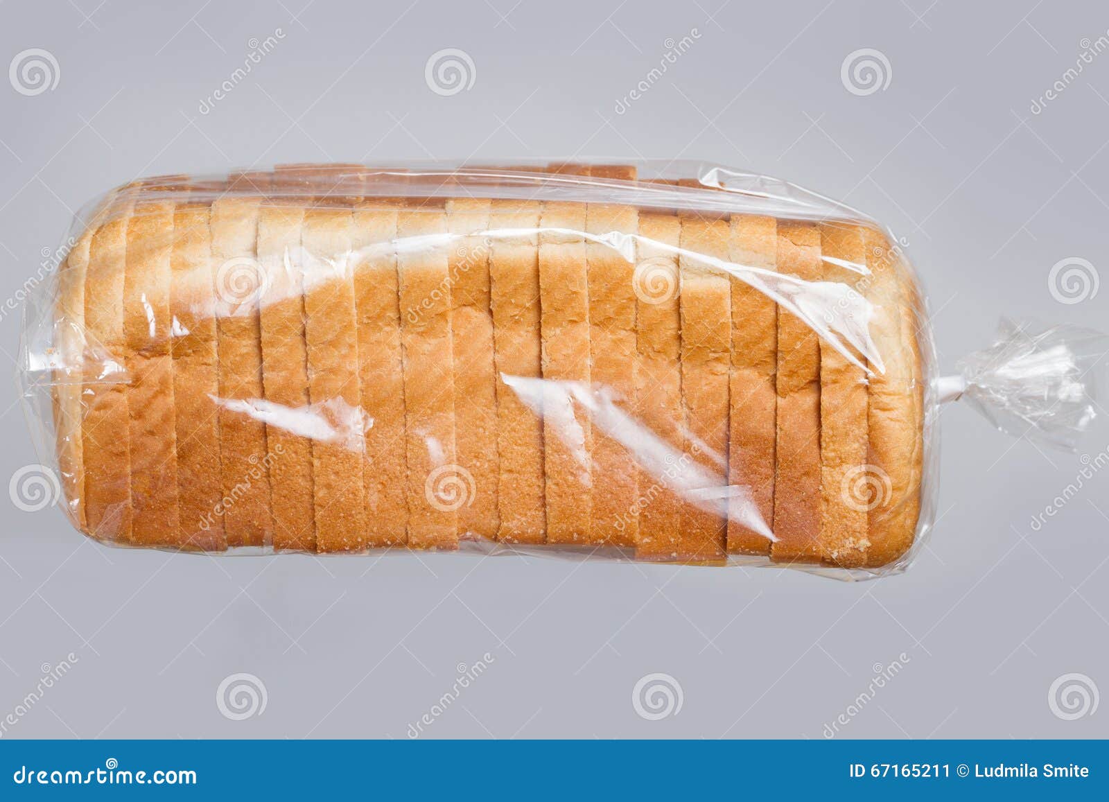 Bread in plastic bag. stock image. Image of healthy, closed 67165211