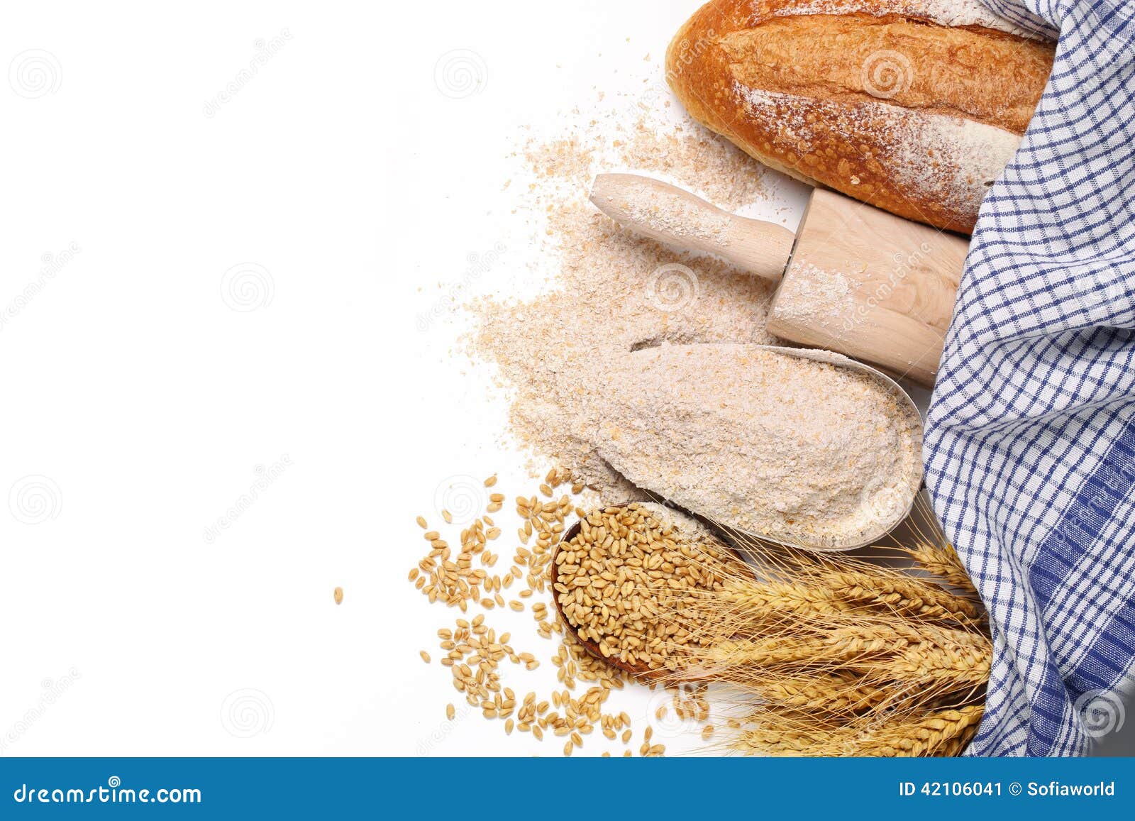 Bread preparation stock image. Image of cereal, diet 42106041