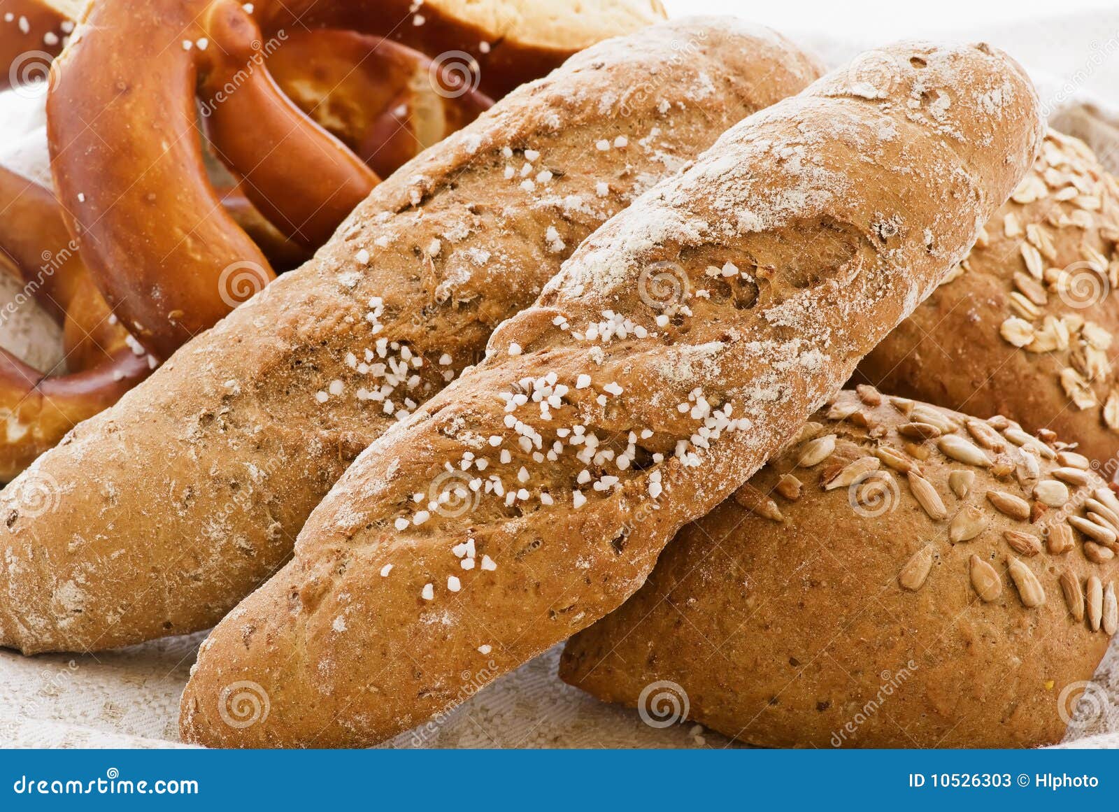 Bread and Pretzel stock image. Image of pastries, bread 10526303