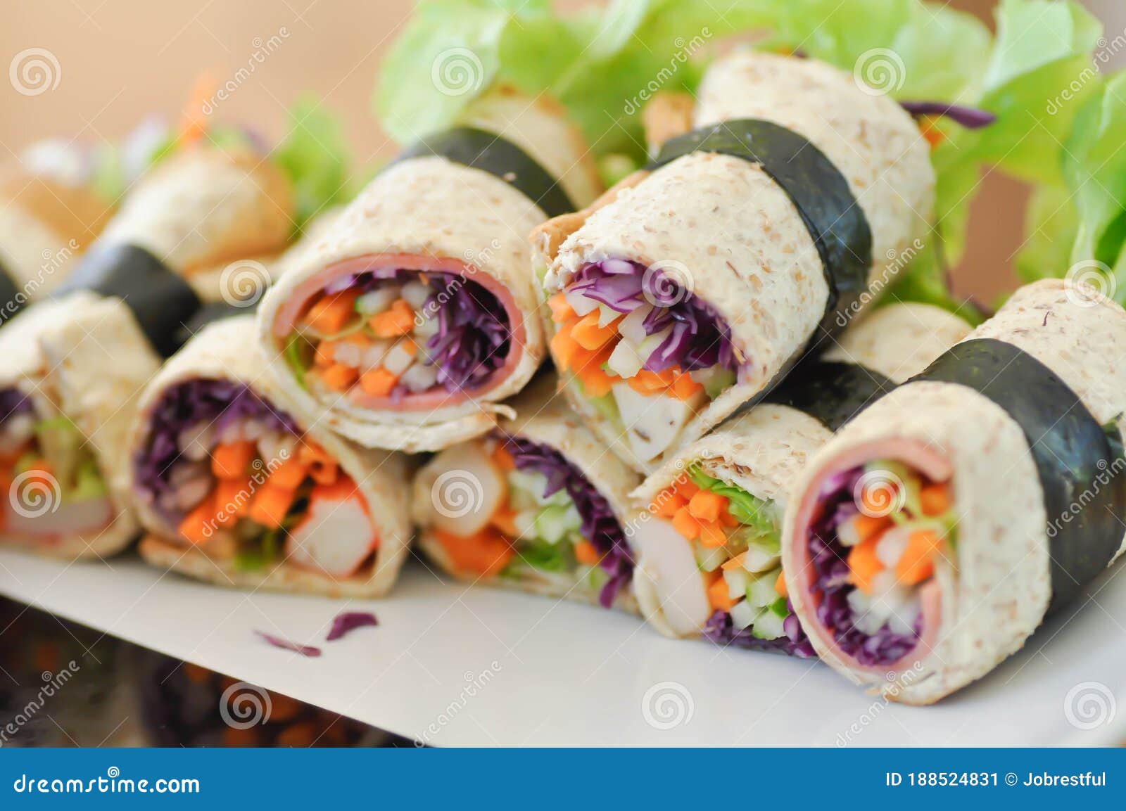 Bread Roll, Rolls Bread Roll, Rolls or Vegetable Roll Stock Image