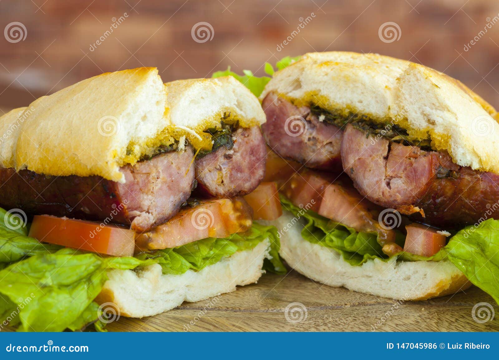 Bread Sausage Tomato Salad with Stock Photo Image of bratwurst