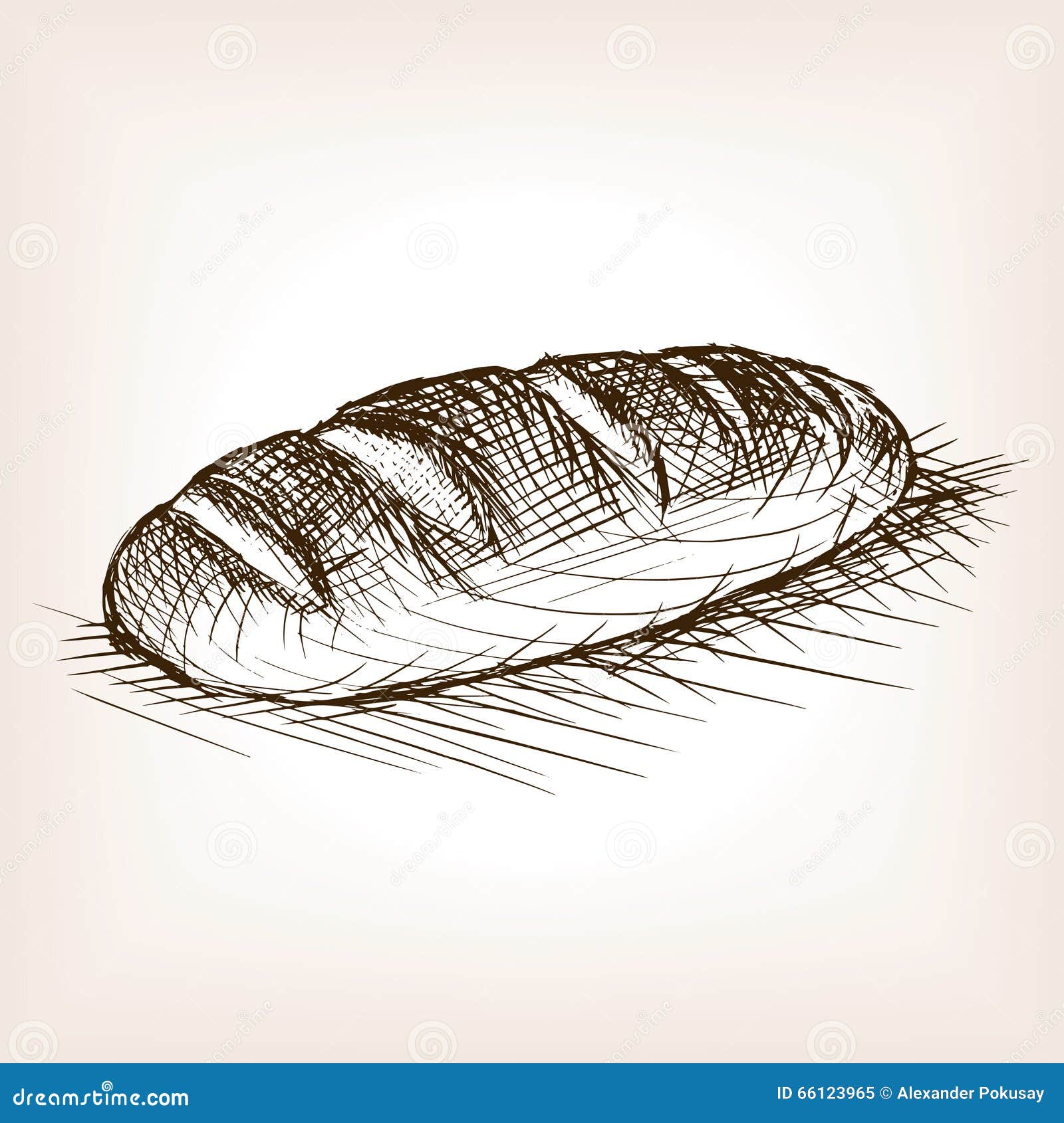 Bread Sketch Style Vector Illustration Stock Vector Illustration of