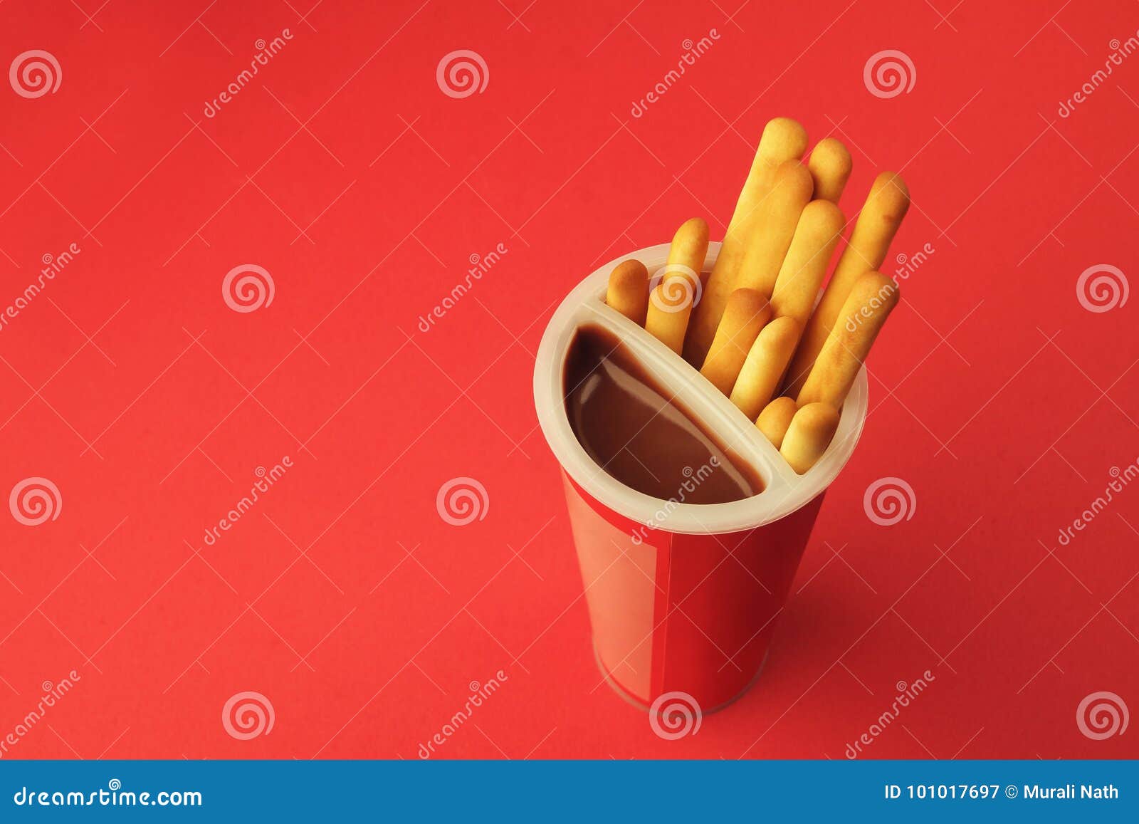 Bread Sticks with Chocolate Cream Stock Image Image of eating