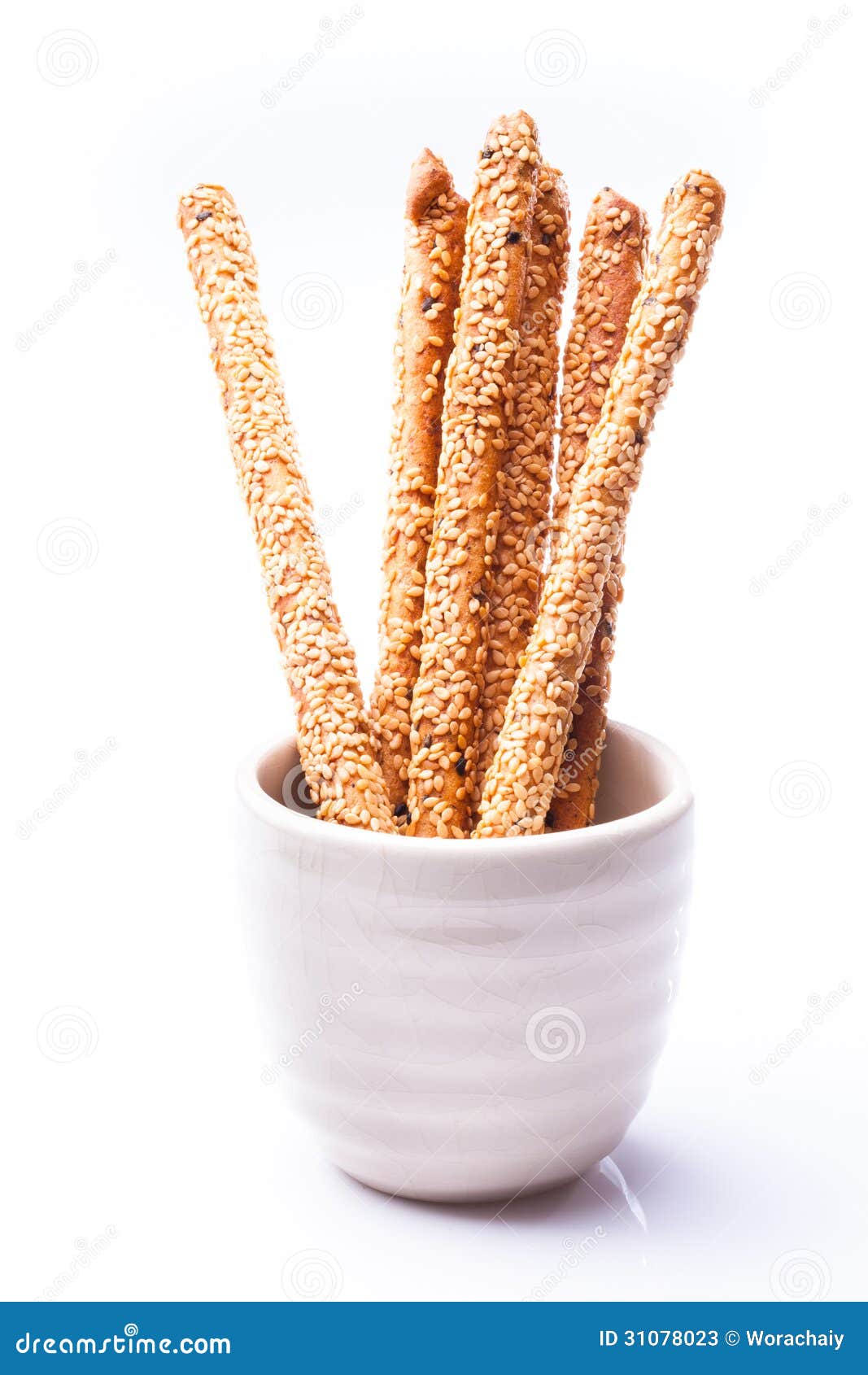 Bread stricks stock image. Image of white, sesami, crack 31078023