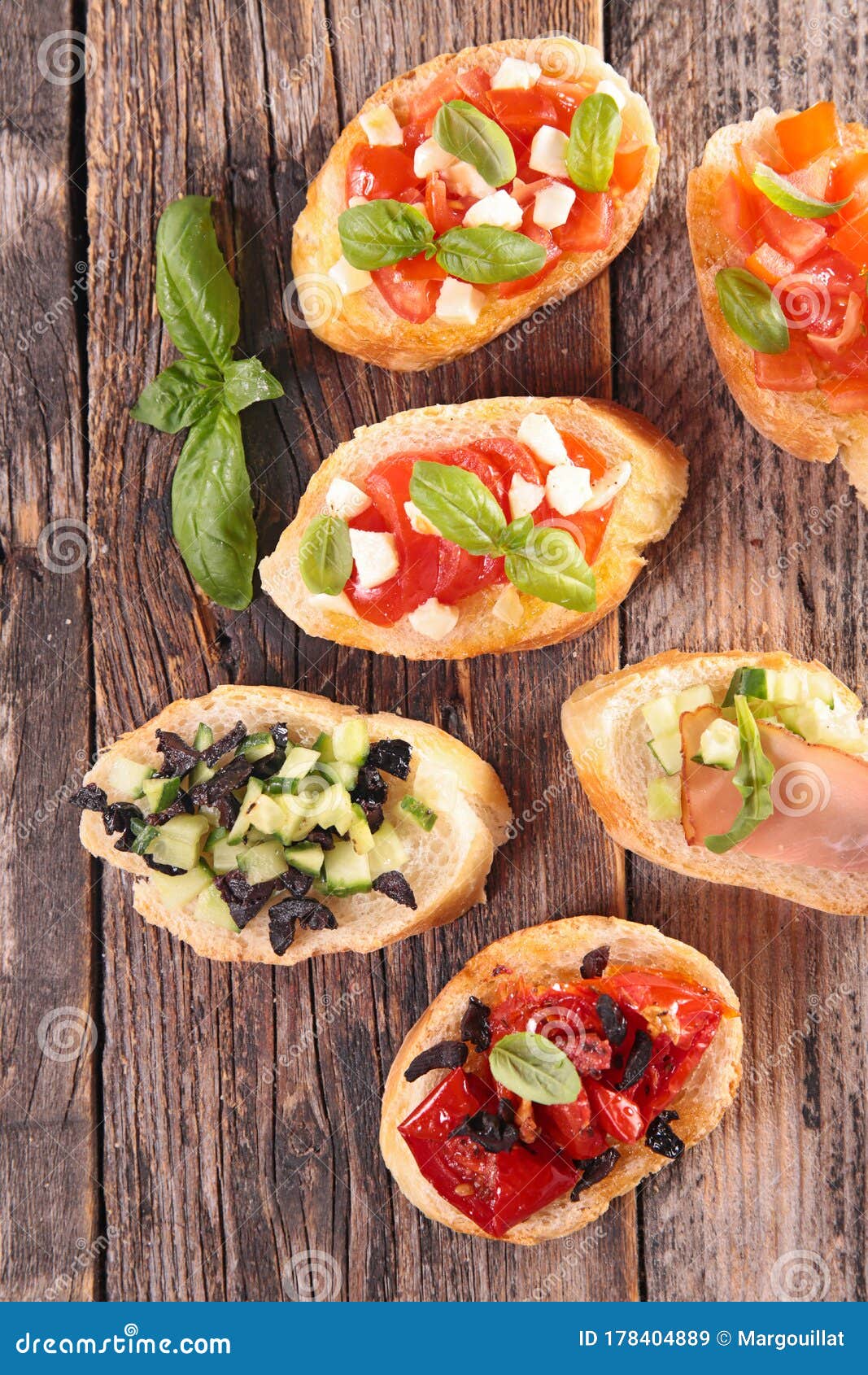 Bread with Tomato, Mozzarella and Basil Stock Image Image of dinner