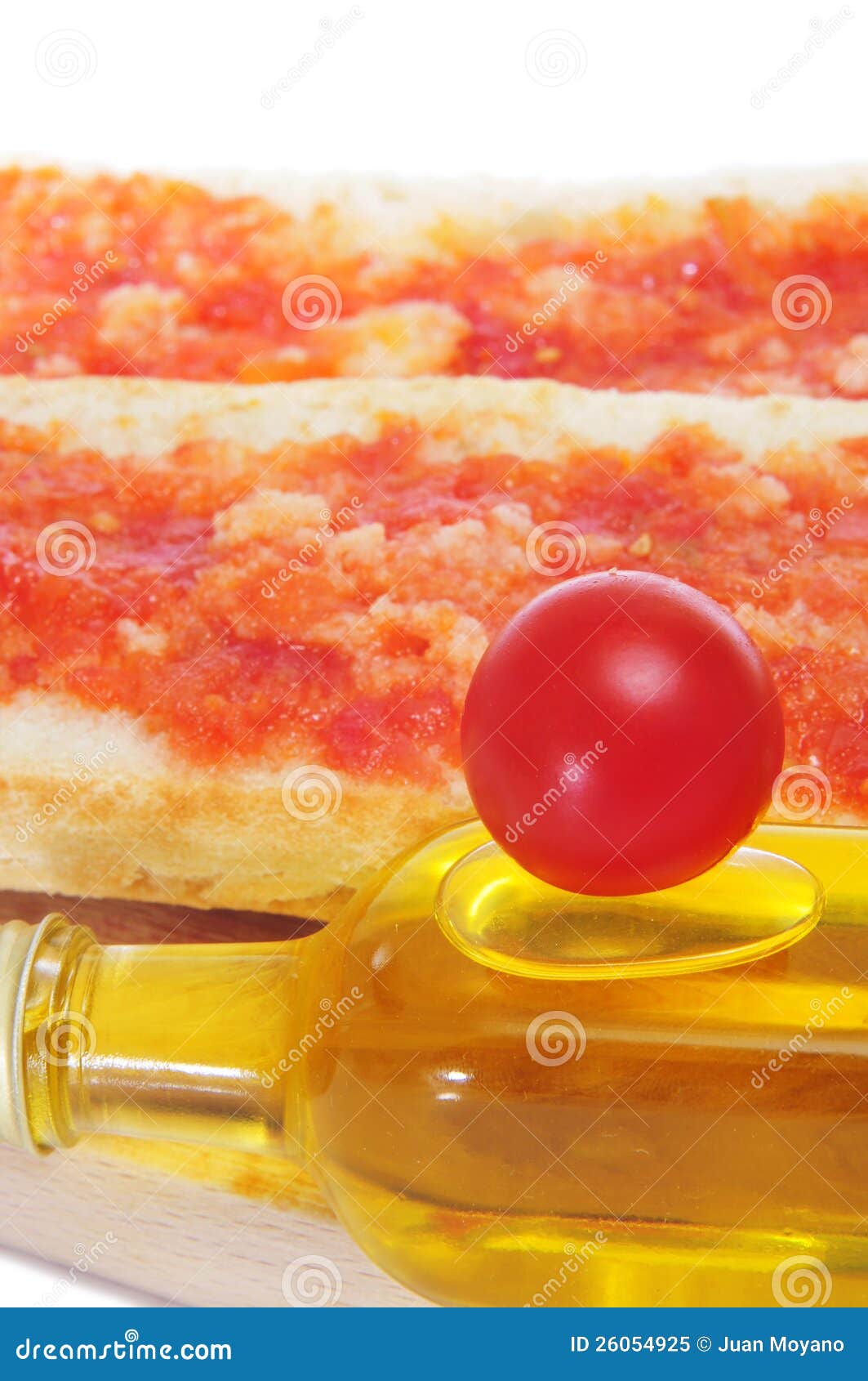 Bread with Tomato, Typical of Catalonia, Spain Stock Image Image of