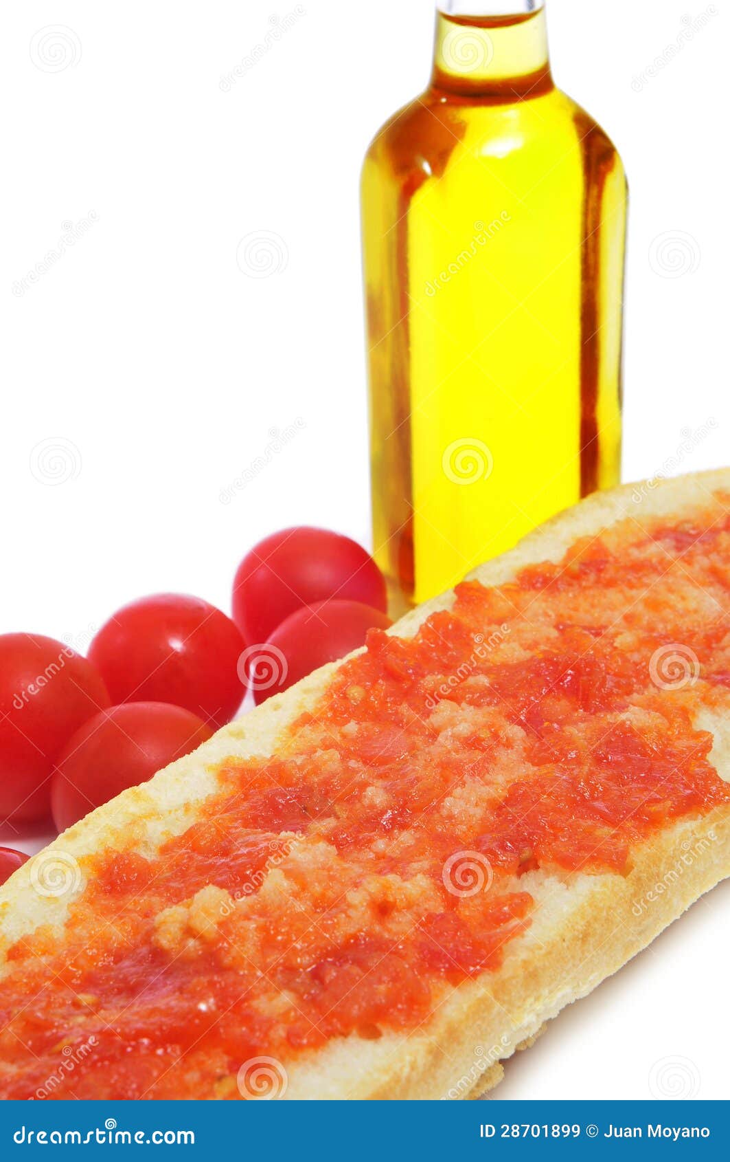 Bread with Tomato, Typical of Catalonia, Spain Stock Image Image of