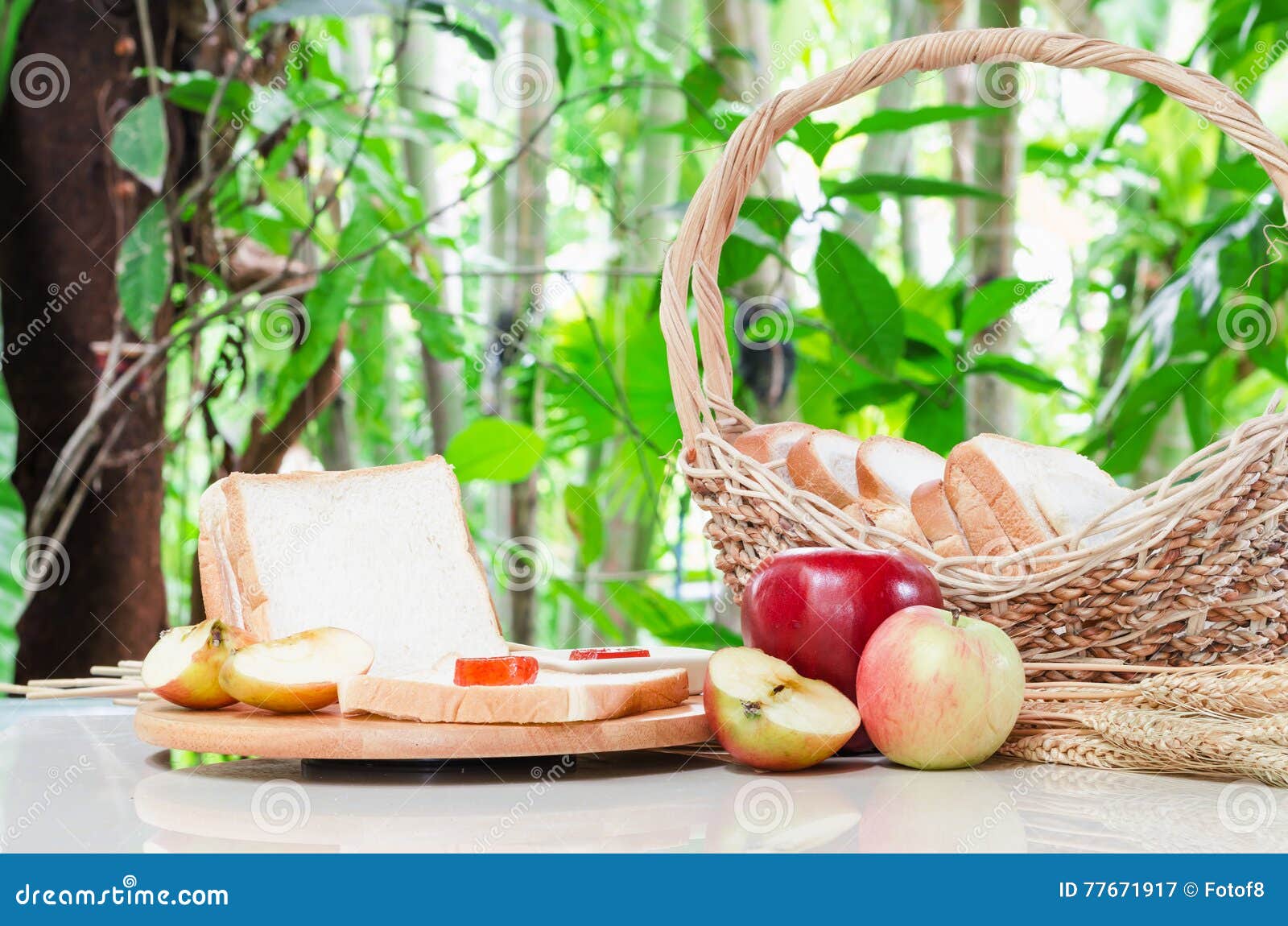 Bread top with strawberry stock image. Image of natural 77671917