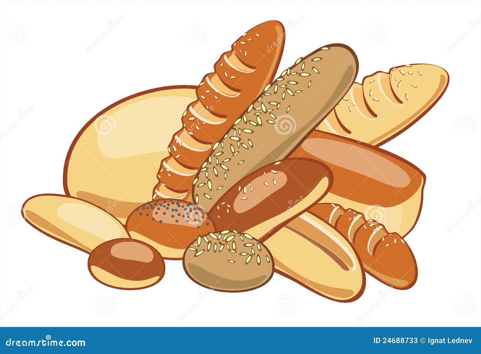 Bread. Vector Illustration | CartoonDealer.com #24688733