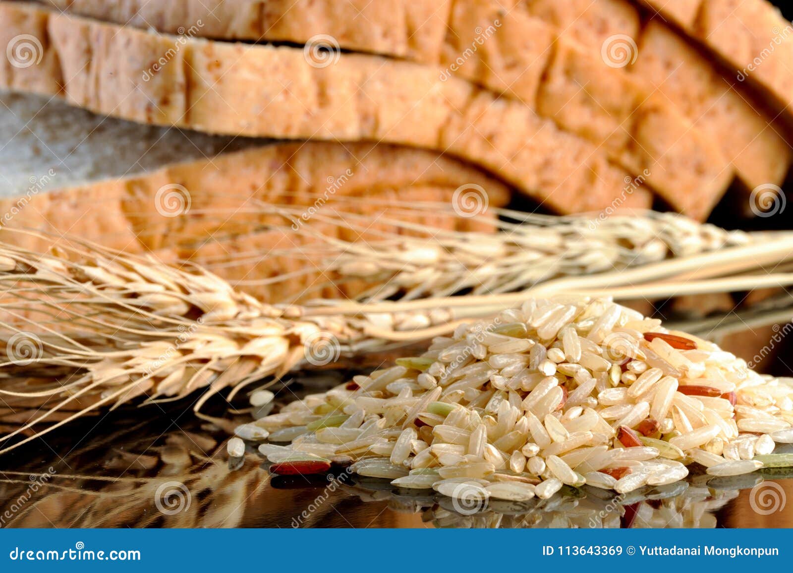 Bread and wheat stock image. Image of carbohydrate, wheat - 113643369