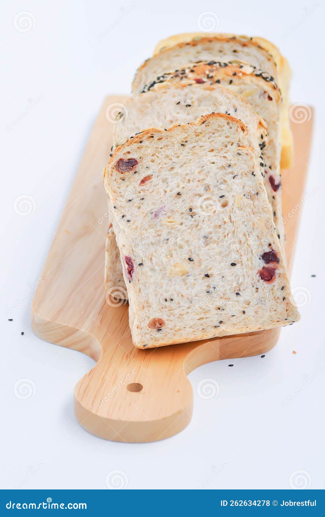 Bread , Whole Wheat Bread or Nut Bread or Loaf of Bread or Cut Bread