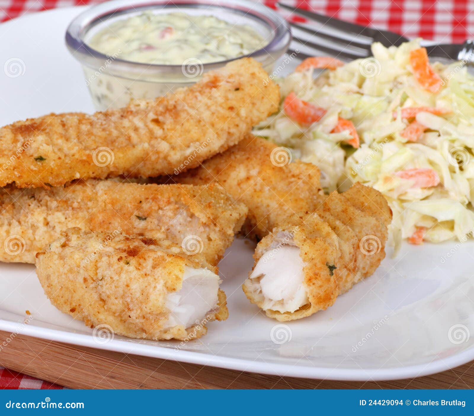 Breaded Fish Sticks stock photo. Image of sauce, sticks 24429094