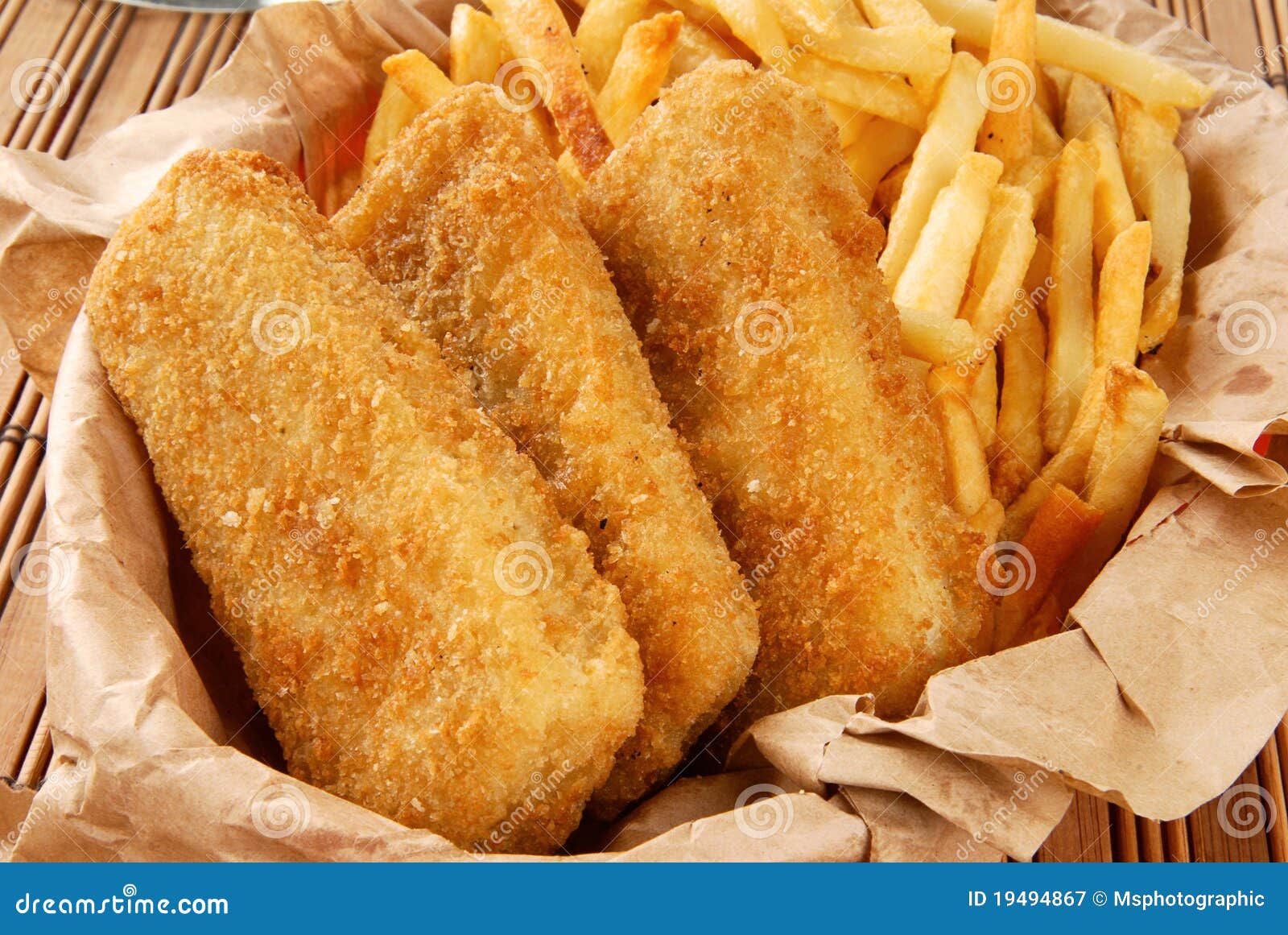 Breaded Fish Sticks and French Fries Stock Image Image of lunch