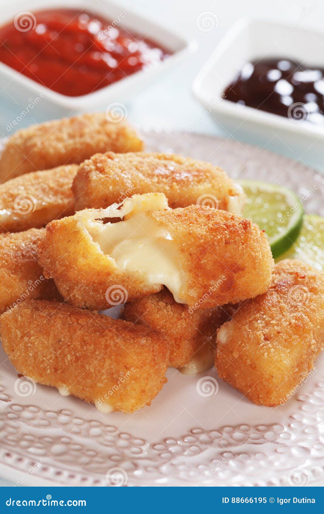 Breaded Mozzarella Cheese Sticks Stock Image Image of fast, cheese