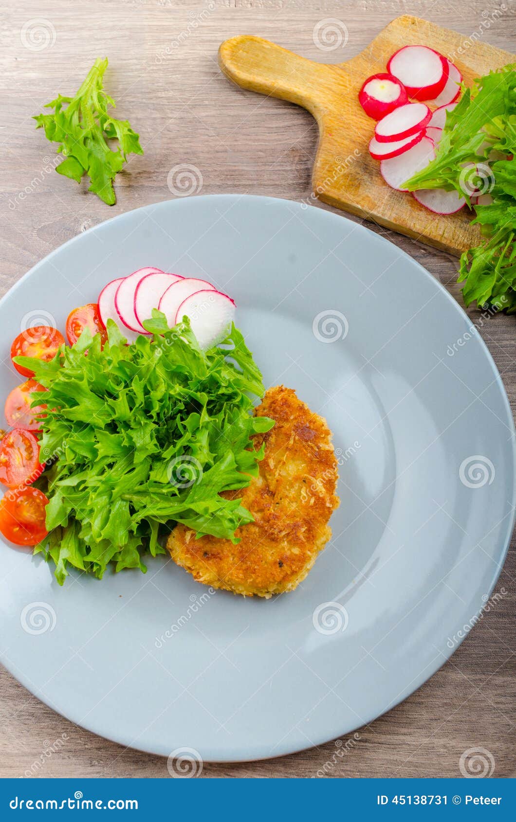 Breaded Pork Chops in Parmesan Cheese Stock Image Image of meat, chop