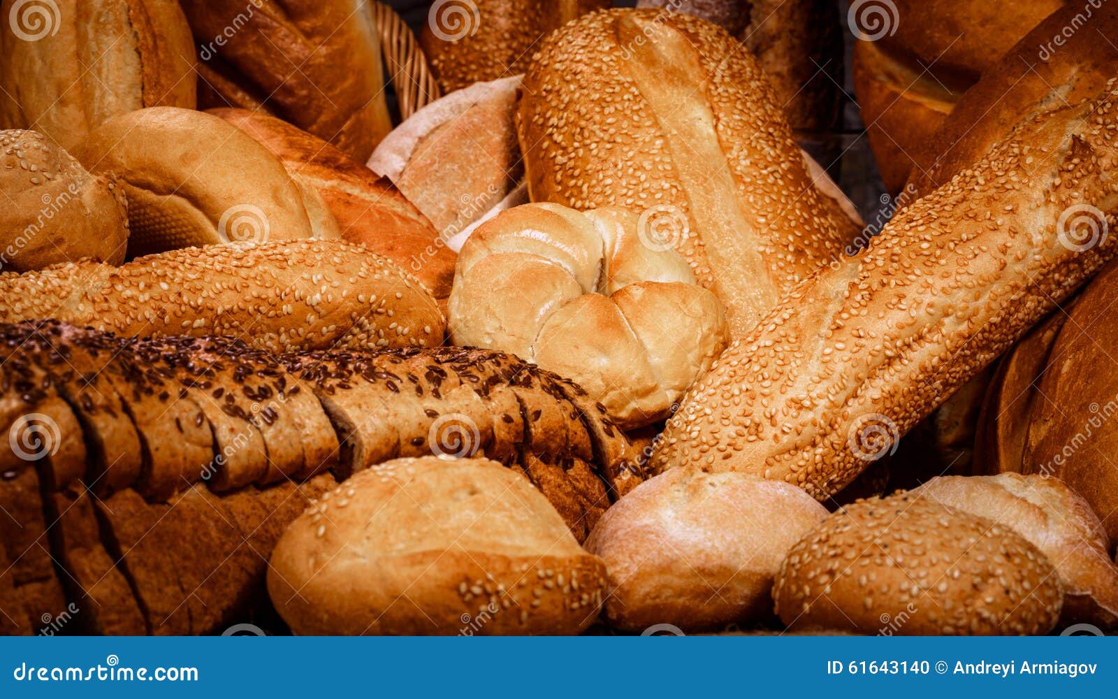 Breads and baked goods stock photo. Image of ciabata 61643140