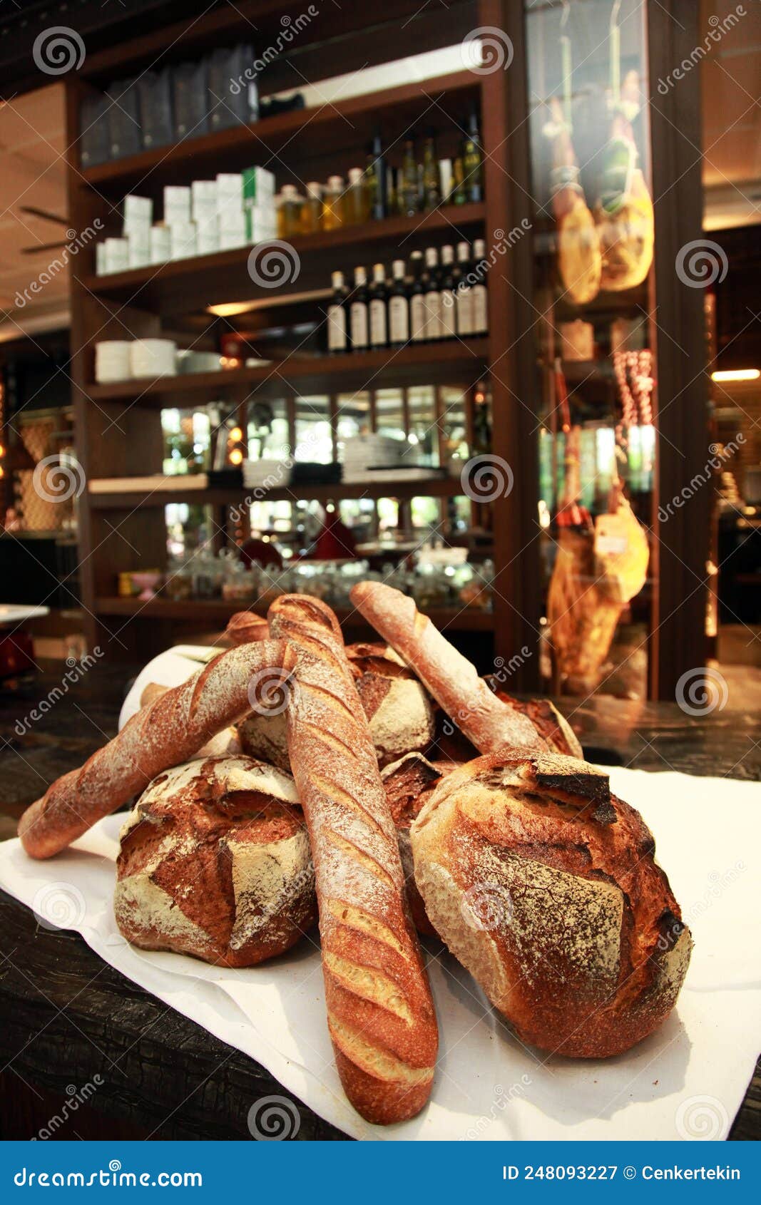 Breads in the bakery stock image. Image of cultures 248093227
