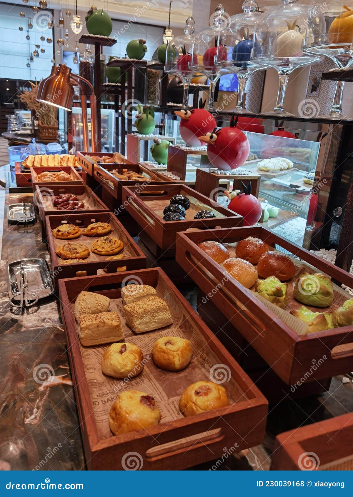 Breads and Desserts in Buffet Restaurant Stock Photo Image of plats