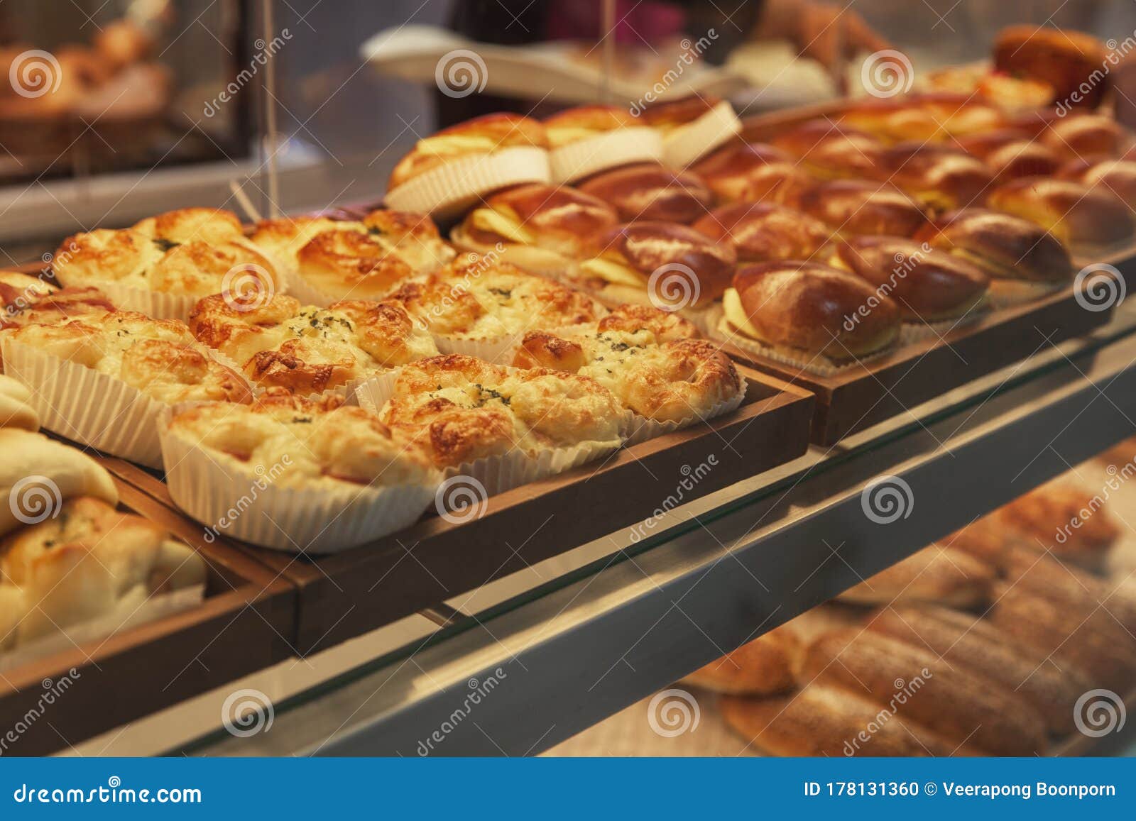 Breads on the Shelf in the Bakery Shop on Super Market Stock Photo Image of bread, cafe 178131360