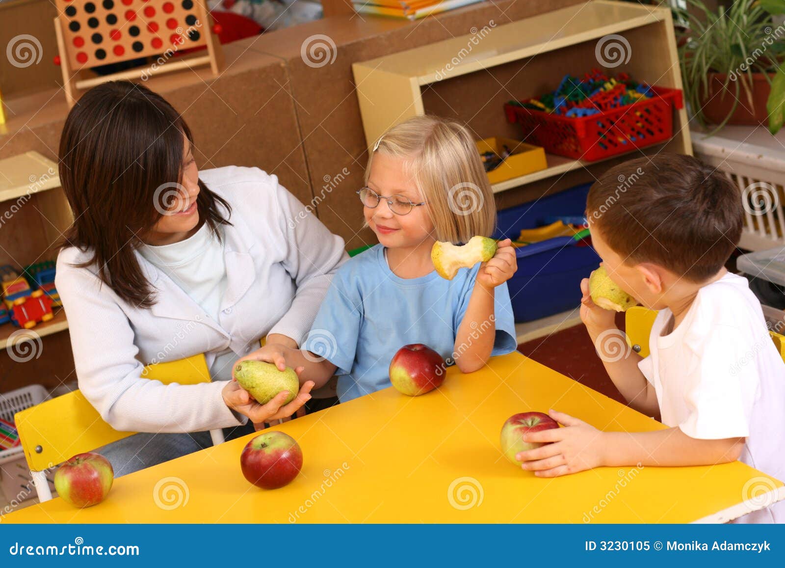 Break for fruits stock image. Image of preschoolers, kids 3230105
