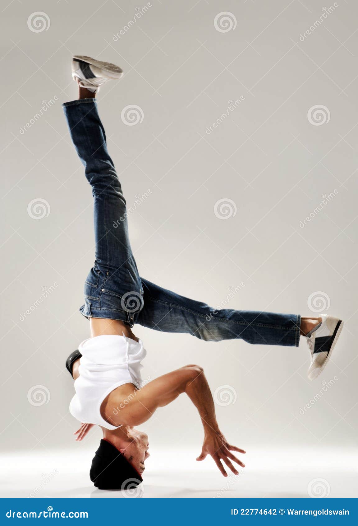Breakdance head spin stock photo. Image of adult, break 22774642