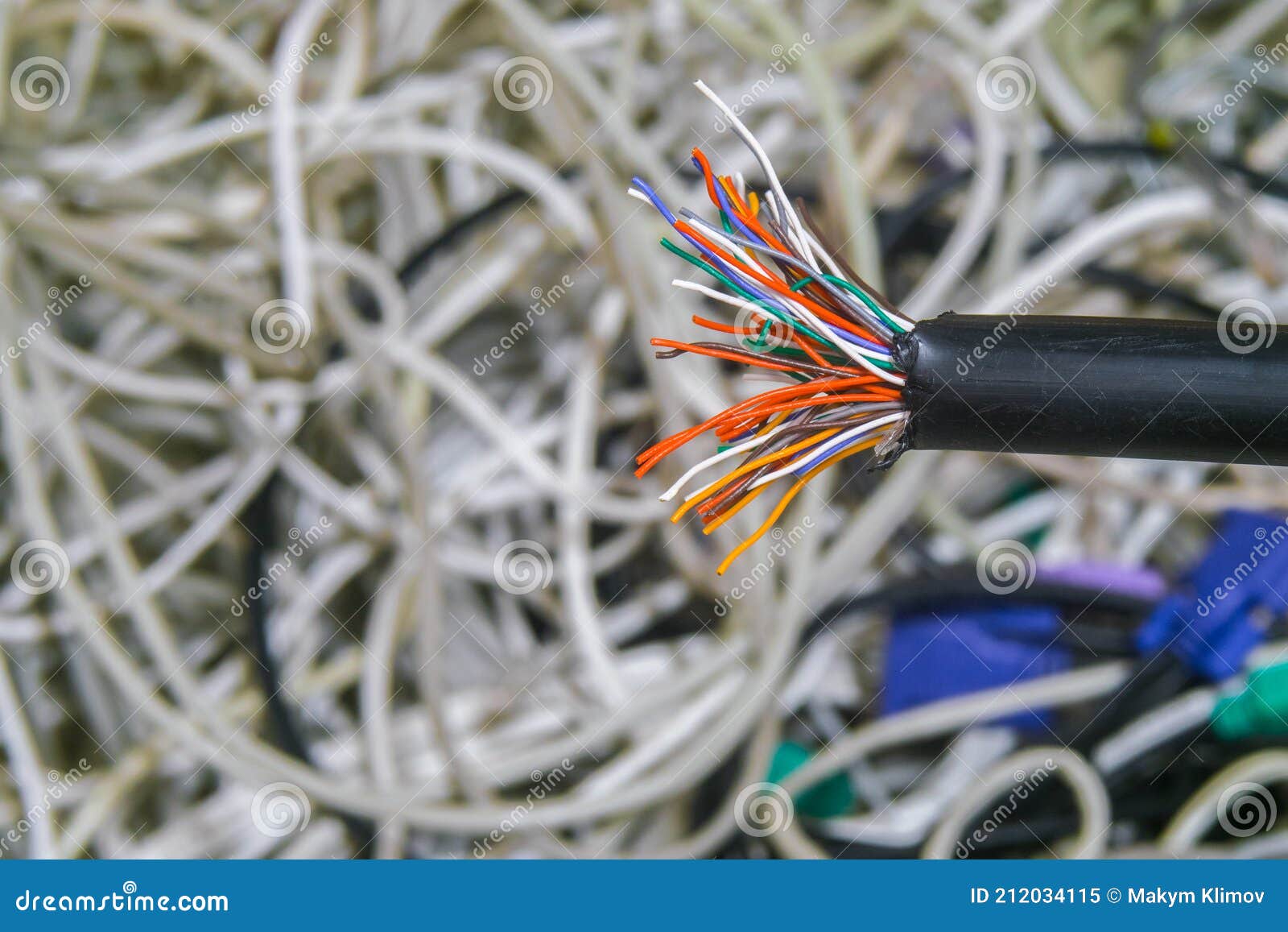 Breakdown of Communication Equipment. a Damaged Multicore Cable is
