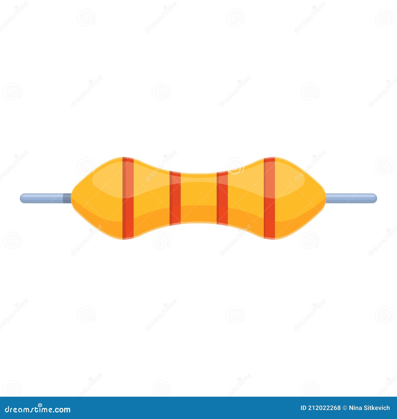 Breaker Resistor Icon, Cartoon Style Stock Vector Illustration of