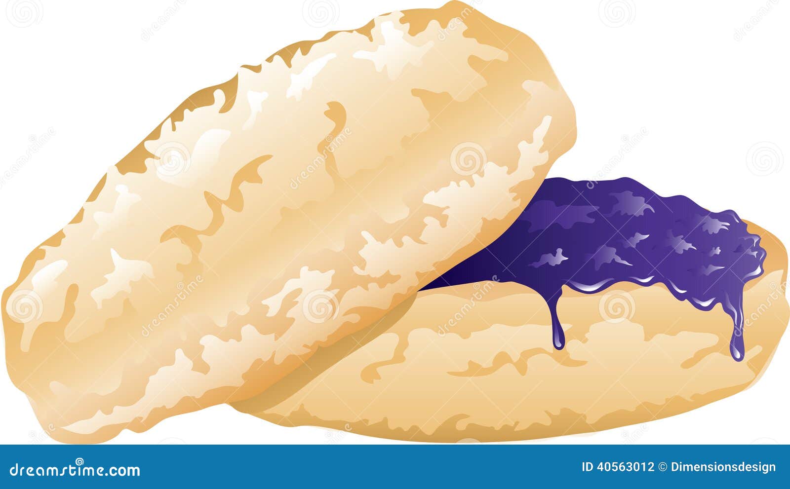 Buttermilk Biscuit Cartoon Vector 40563013