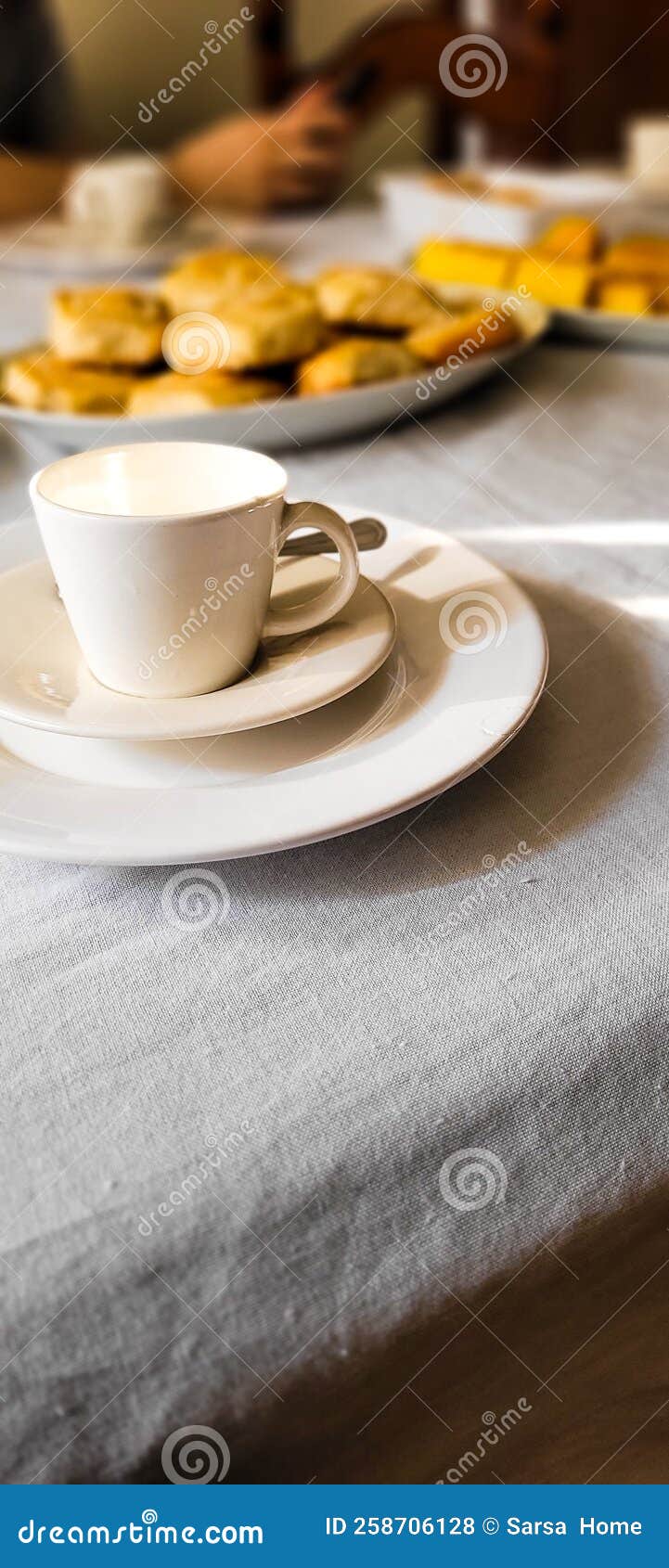 Breakfast with Breads and Pastries Stock Photo Image of milk