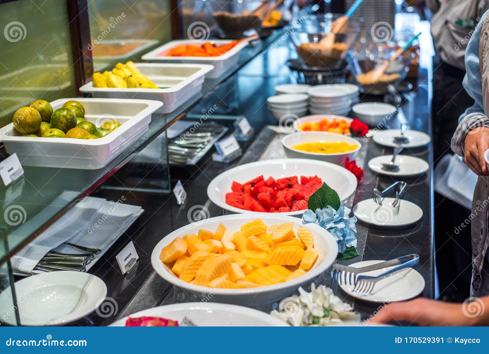 Breakfast Buffet in Luxury Hotel Stock Image - Image of restaurant