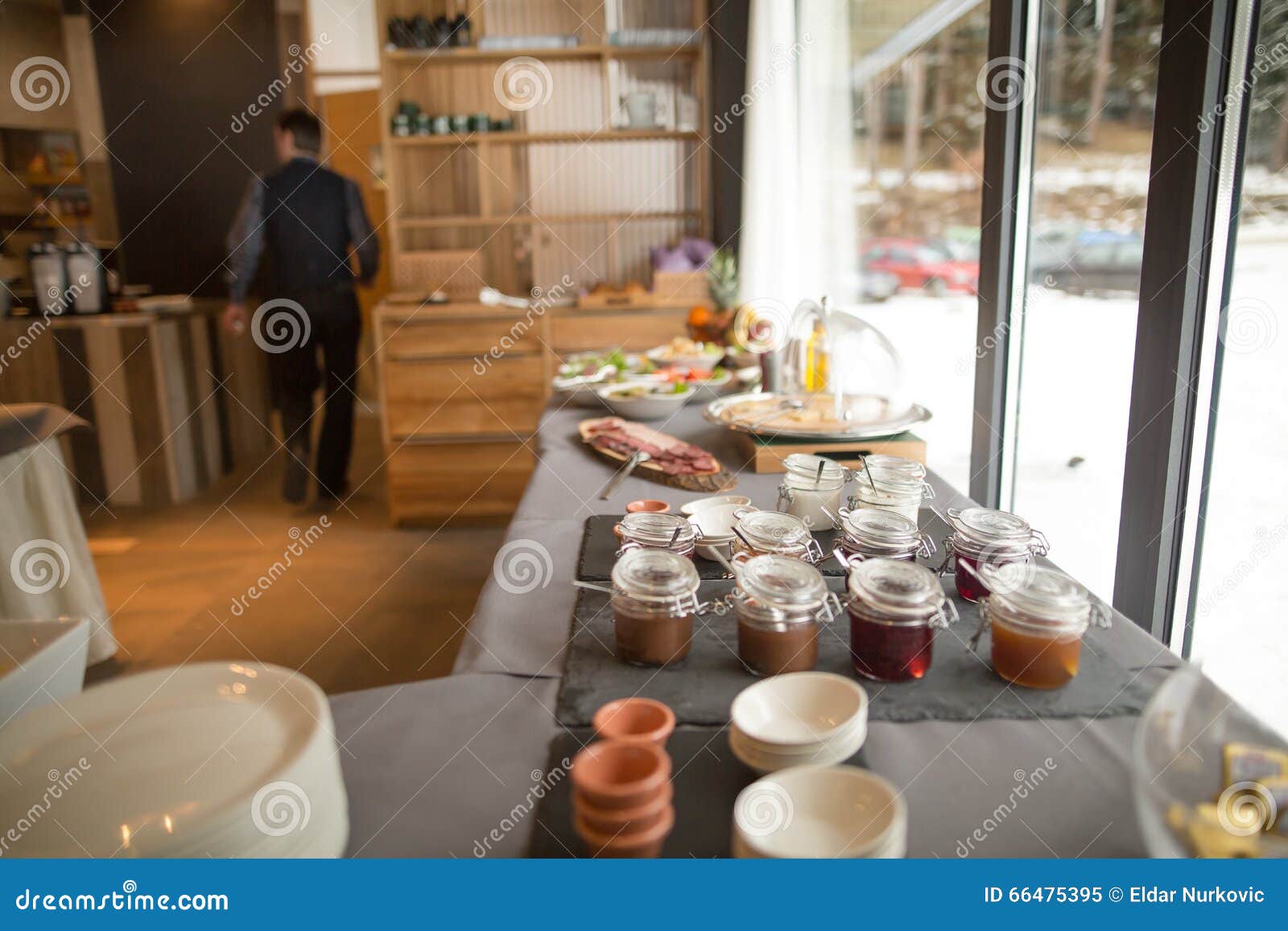 Breakfast Buffet.Served for Breakfast Stock Image - Image of berries